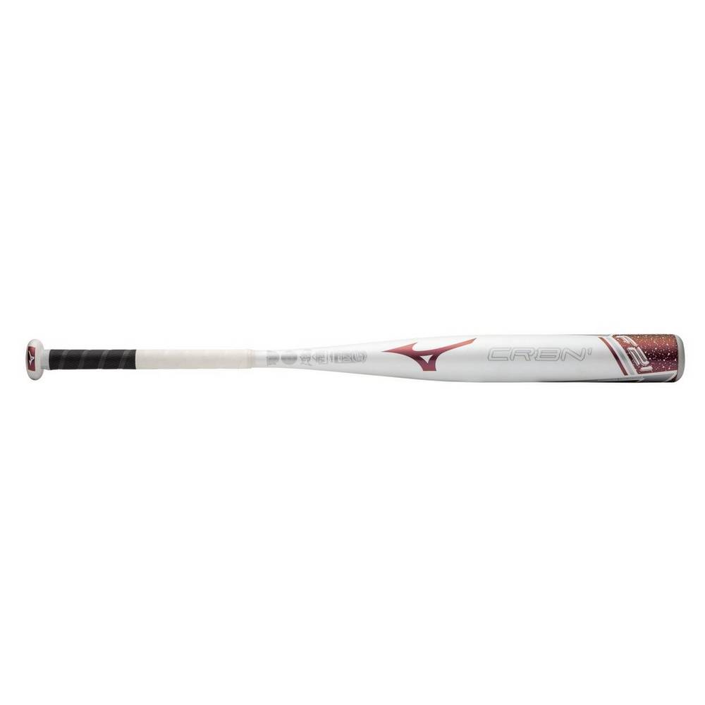 Mizuno F21-CRBN1 - Fastpitch (-13) - Bayan Beysbol Sopası - Beyaz/Mercan Türkiye (SZENKJ-852)